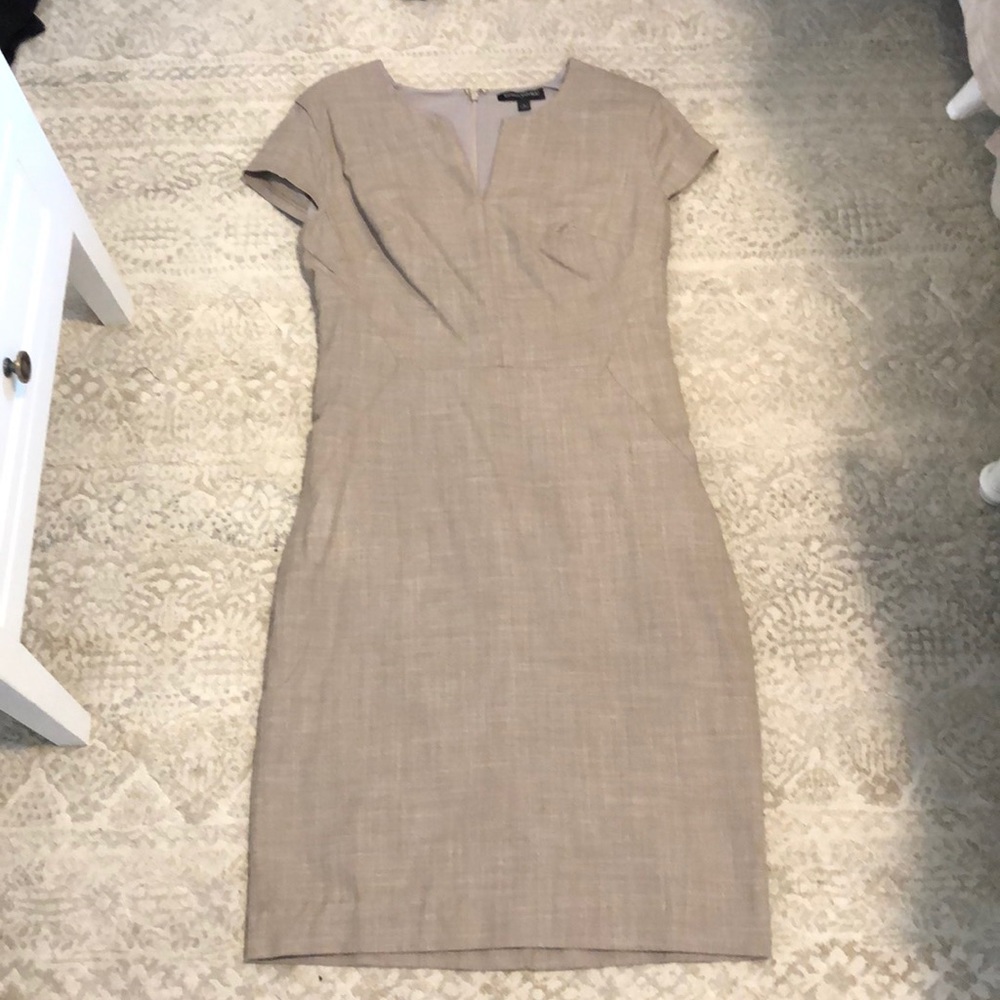 Beige midi dress